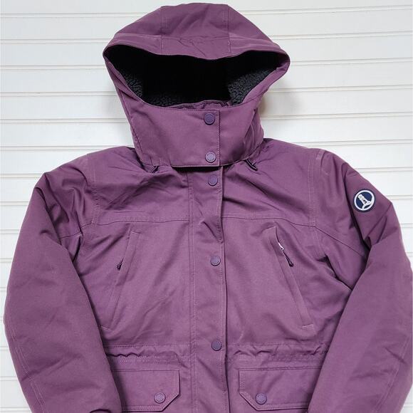 Lands End Women's Expedition Down Waterproof Winter Jacket Small Petite - Picture 5 of 16